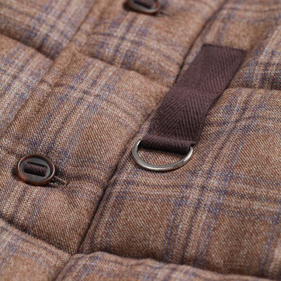 Junya Watanabe MAN - Wool Check x Cotton Corduroy x Cotton Salvedge Padded Jacke - Picture 5 of 11